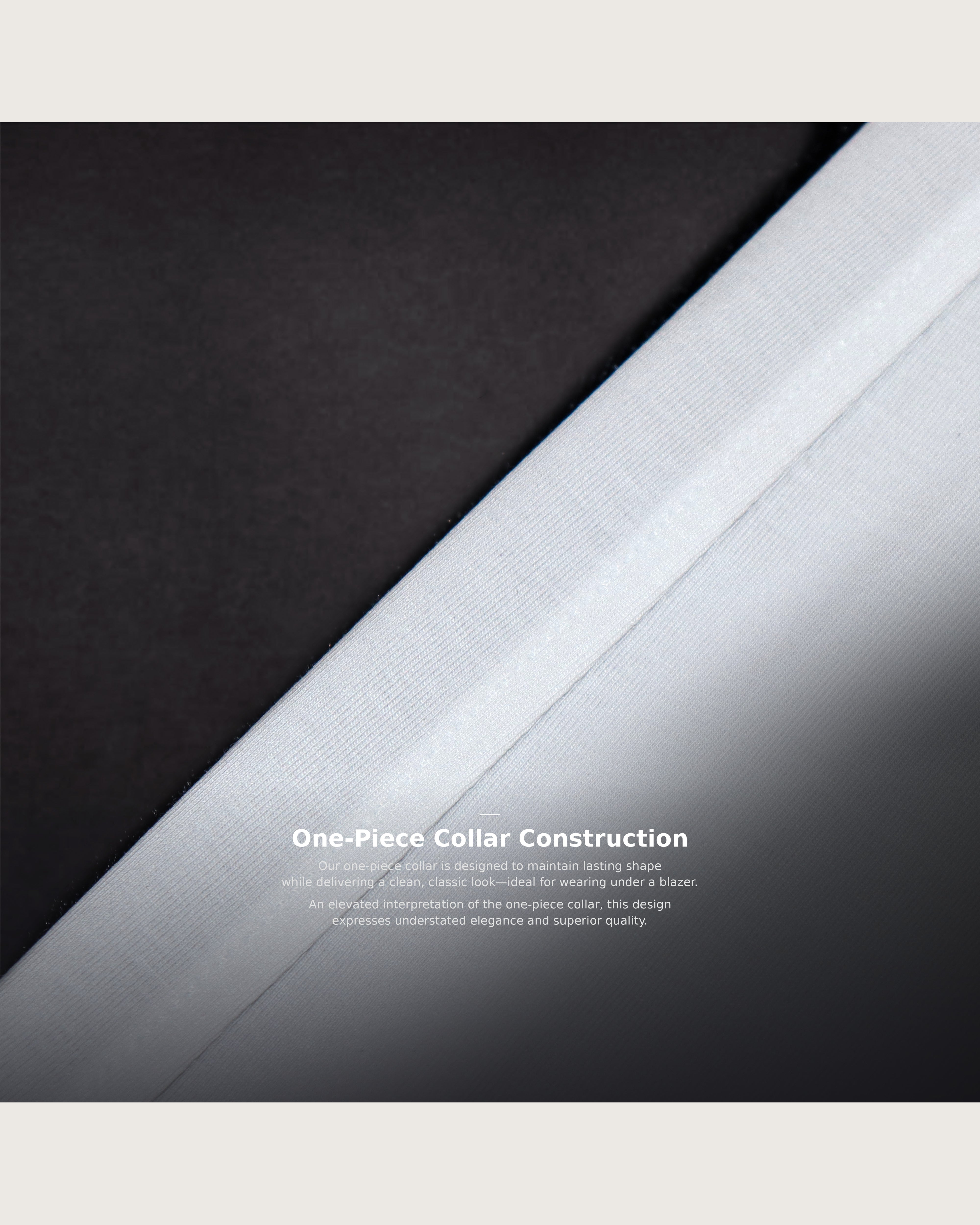 Classic White Standard Collar Shirt image 8